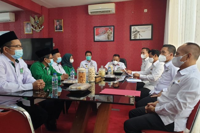 Bupati lampung selatan H. Nanang Ermanto menerima Kunjungan DPC PKB lampung selatan 