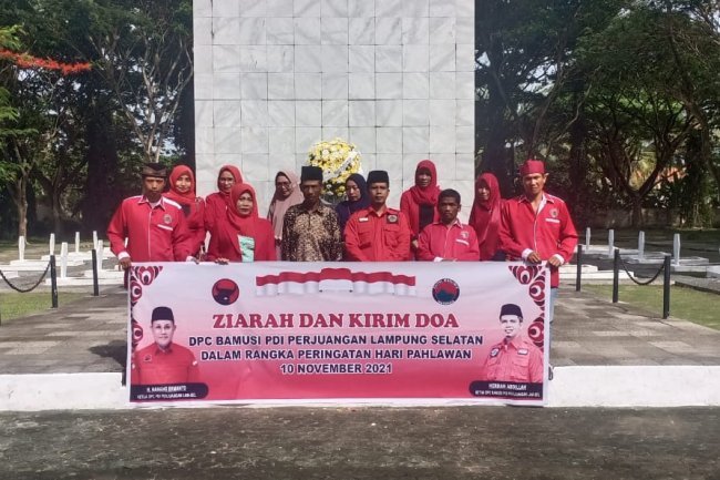 BAMUSI  PDI Perjuangan Lamsel Gelar Ziarah dan Kirim Doa