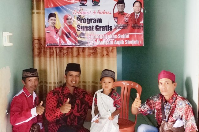 BAMUSI PDI PERJUANGAN  Laksanakan program sunat gratis 11 anak