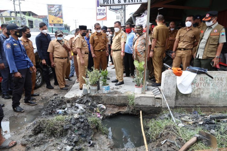 Meninjau Banjir di Dusun 4 Desa Tanjungsari Dan Desa Candimas Kecamatan Natar kabupaten Lampung Selatan