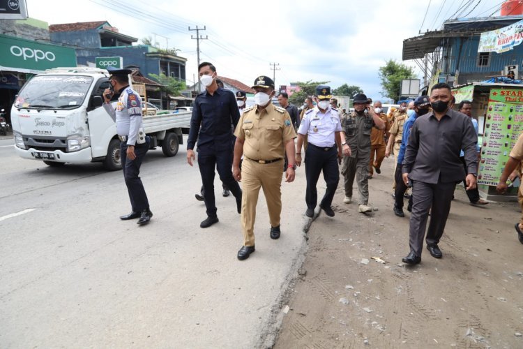 Meninjau Banjir di Dusun 4 Desa Tanjungsari Dan Desa Candimas Kecamatan Natar kabupaten Lampung Selatan