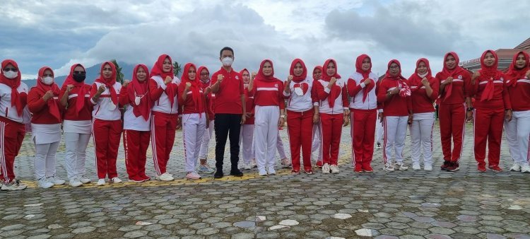 Peringatan HUT Ke-40, YJI Cabang Lampung Selatan Ikuti Senam Jantung Sehat Serentak se-Indonesia