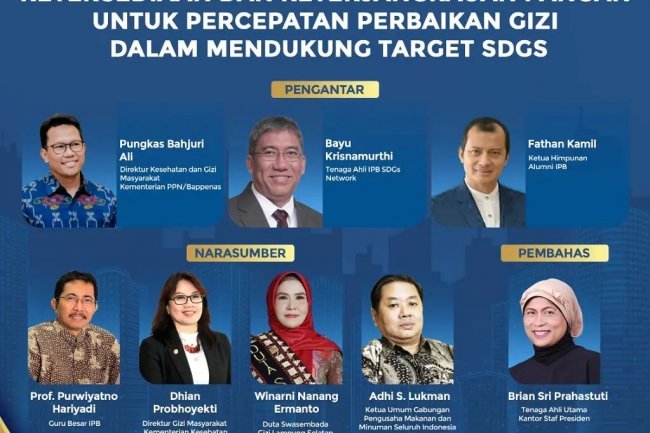Webinar Gizi untuk Pembangunan: Ketersediaan dan Keterjangkauan Pangan untuk Percepatan Perbaikan Gizi dalam Mendukung Target SDGs