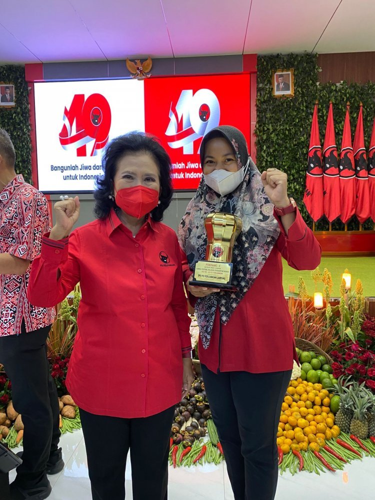 DPC PDI Perjuangan Kabupaten Lampung Selatan Meraih Peringkat 2 Dalam Ajang Festival Kuliner Pendamping Beras Kategori  Makanan Pembuka (Appetizers) Dan Katagori Snack