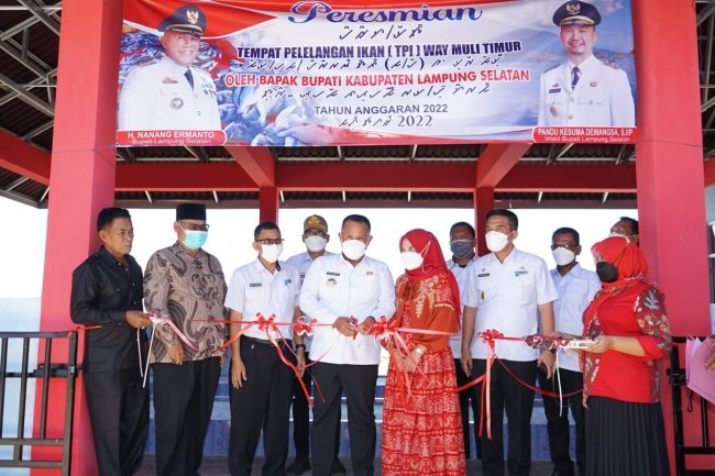 Peresmian Tempat Pelelangan Ikan (TPI) di Way Muli Timur