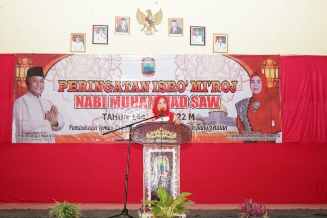 Peringatan Isra' Mi'raj di Kecamatan Sidomulyo