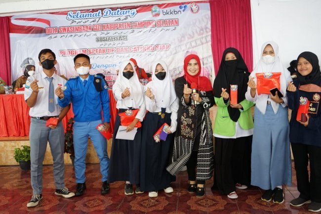 Sosialisasi Program Speak Up dan Cantinku siap di Aula PKK Lampung Selatan