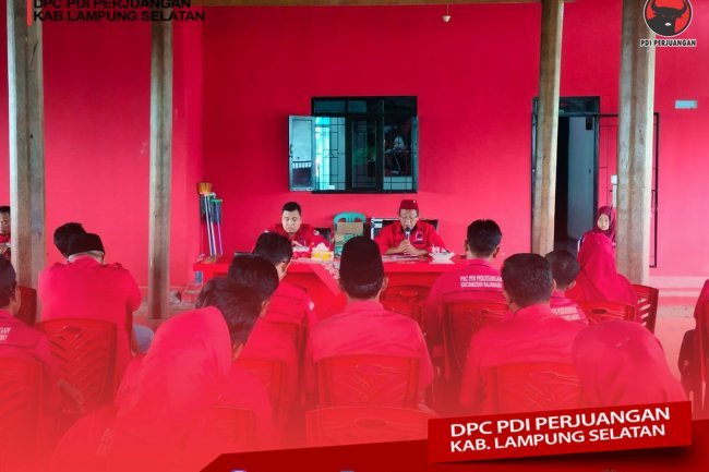 Jelang Lomba Peringatan Bulan Bung Karno, DPC PDI Perjuangan  Lampung Selatan Gelar Rapat Koordinasi Persiapan