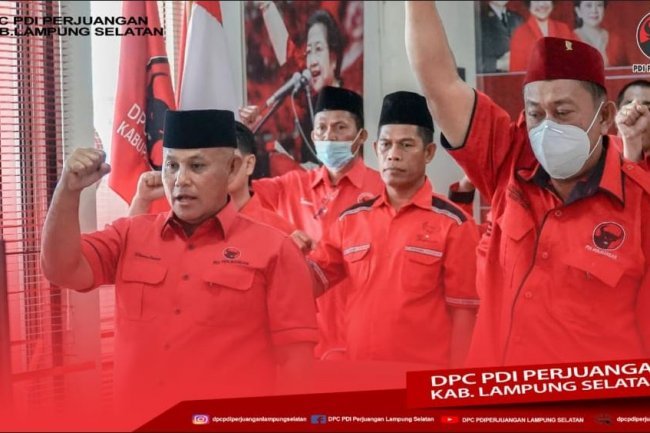  DPC PDI Perjuangan Kabupaten Lampung Selatan Mengikuti Pembukaan RAKERNAS Secara Daring