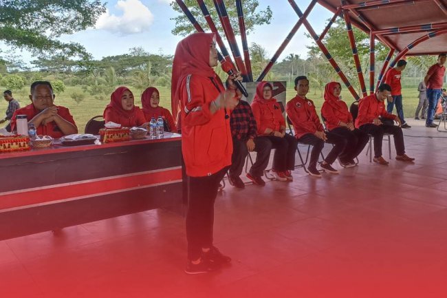 Sayap Partai Srikandi Gelar Rapat Konsolidasi Dalam Menghadapi Pemilu 2024 bersama DPC PDI Perjuangan Lampung Selatan