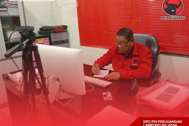 Sekretaris DPC PDI Perjuangan Lampung Selatan Kembali Mengikuti Sekolah Partai Secara Daring Dengan Tema "Sarinah Bung Karno"