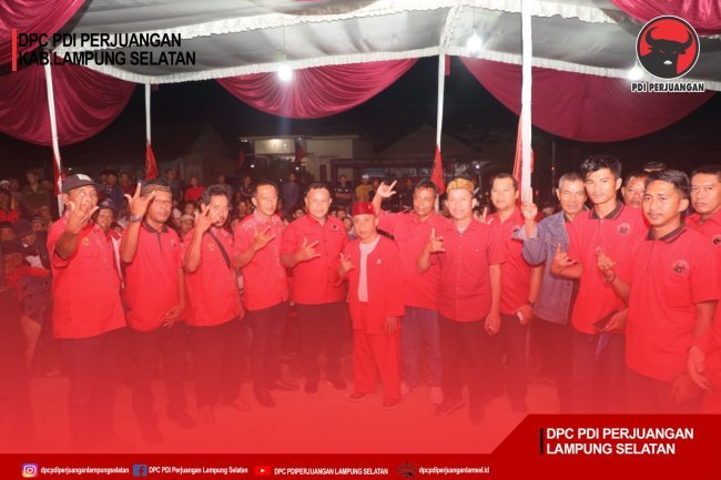 Pemilu Semakin Dekat, DPC PDI Perjuangan Kabupaten Lampung Selatan Gencar Konsolidasi Internal