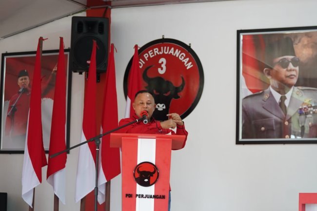 Matangkan persiapan pemilu 2024, DPC PDI Perjuangan Lampung Selatan Gelar Rakoor Bersama PAC Se-Kabupaten.