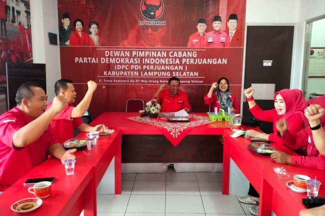 Rakoor Internal, DPC PDI Perjuangan Lampung Selatan Optimalkan Progres Saksi