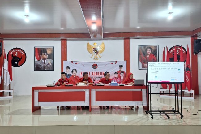 DPC PDI Perjuangan Kabupaten Lampung Selatan Gelar Pelatihan Teknis Kampaye