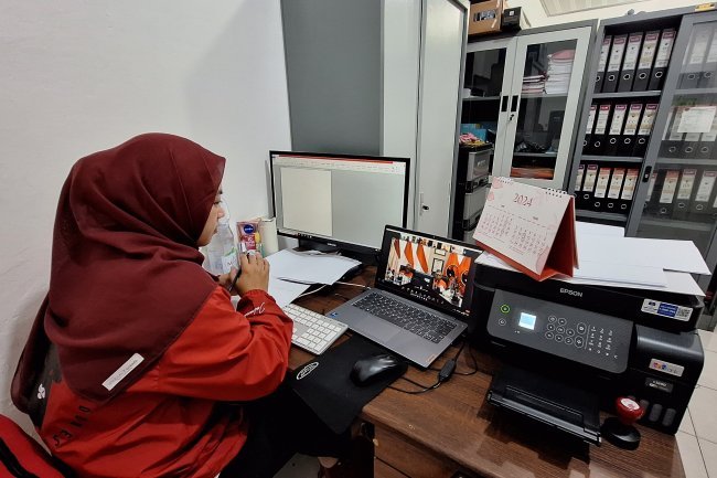 DPC PDI Perjuangan Lampung Selatan Ikuti Rapat Bersama DPP PDI Perjuangan