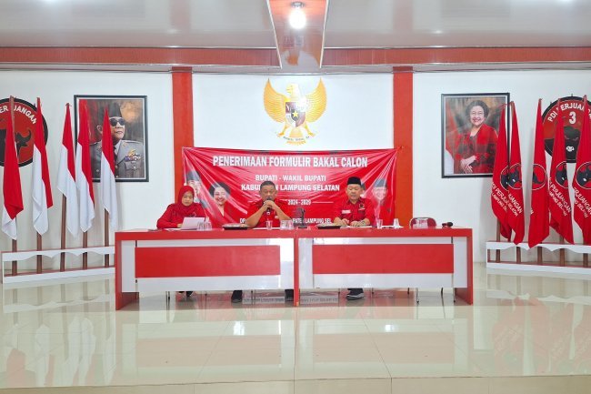 Jelang pilkada 2024, DPC PDI Perjuangan Lampung Selatan Rapatkan Barisan Bersama  Seluruh Pengurus