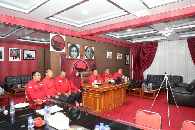 DPC PDI Perjuangan Lampung Selatan Hadiri Rapat Koordinasi Persiapan Pemantapan Secara Daring