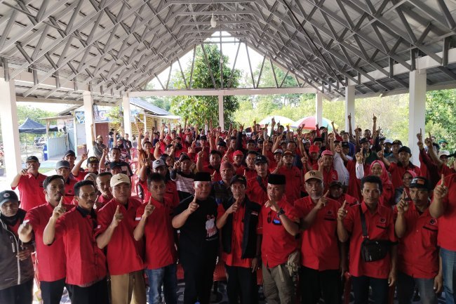DPC PDI Perjuangan Lampung Selatan Panaskan Mesin Partai di Tingkat Ranting Hingga Anak Ranting di Kecamatan Palas
