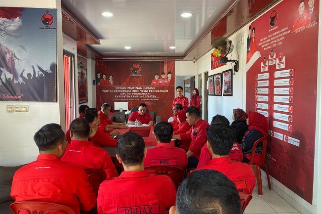 Sambut Bulan Bung Karno, PDI Perjuangan Lampung Selatan Gelar Rapat Koordinasi