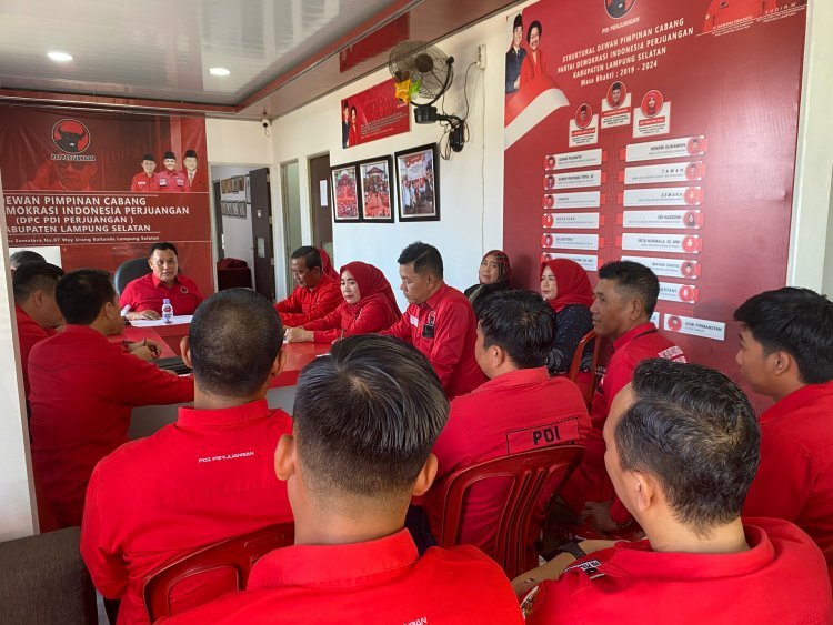 Sambut Bulan Bung Karno, PDI Perjuangan Lampung Selatan Gelar Rapat Koordinasi
