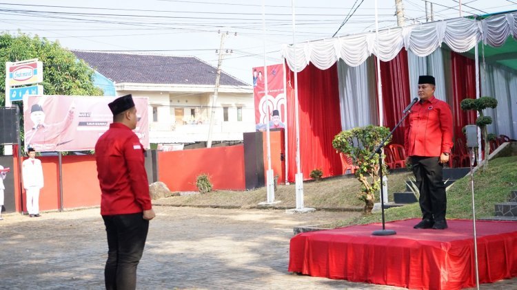 DPC PDI Perjuangan Lampung Selatan Gelar Upacara HUT RI Ke 80 Tahun