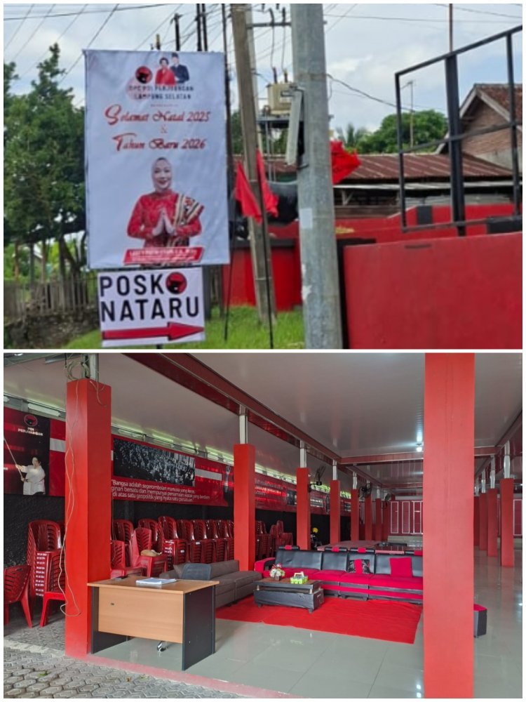 DPC PDI Perjuangan Lampung Selatan Membuka Posko Nataru 2026