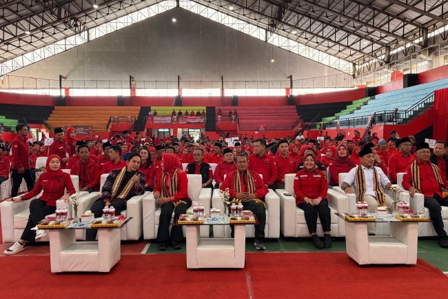 DPC PDI Perjuangan Lampung Selatan Gelar Musancab Ke VI dan Kukuhkan 17 PAC 