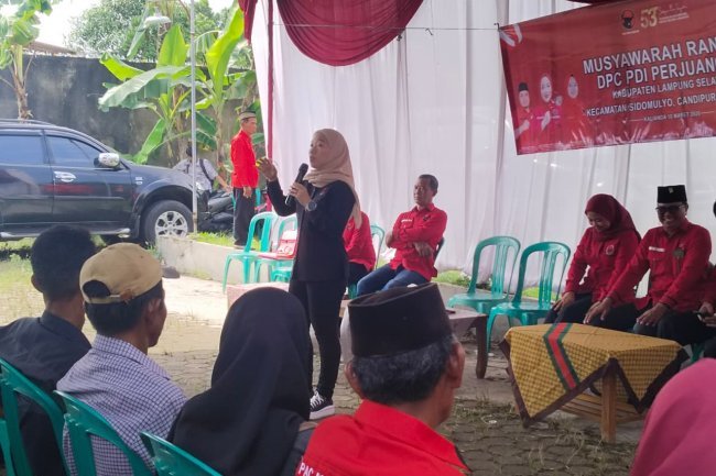 Di Sidomulyo Lantik KSB Ranting Tiga Kecamatan, Lesty Putri Utami Berharap Seluruh Kader Tetap disiplin, Solid, Dan Menghormati Setiap Keputusan Partai