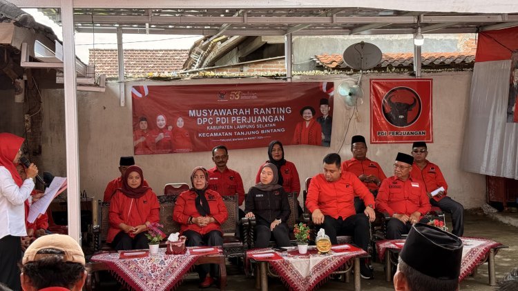 Musyawarah Ranting Kecamatan Tanjung Bintang, Lesty Ajak Kader Disiplin dan Bertanggung Jawab